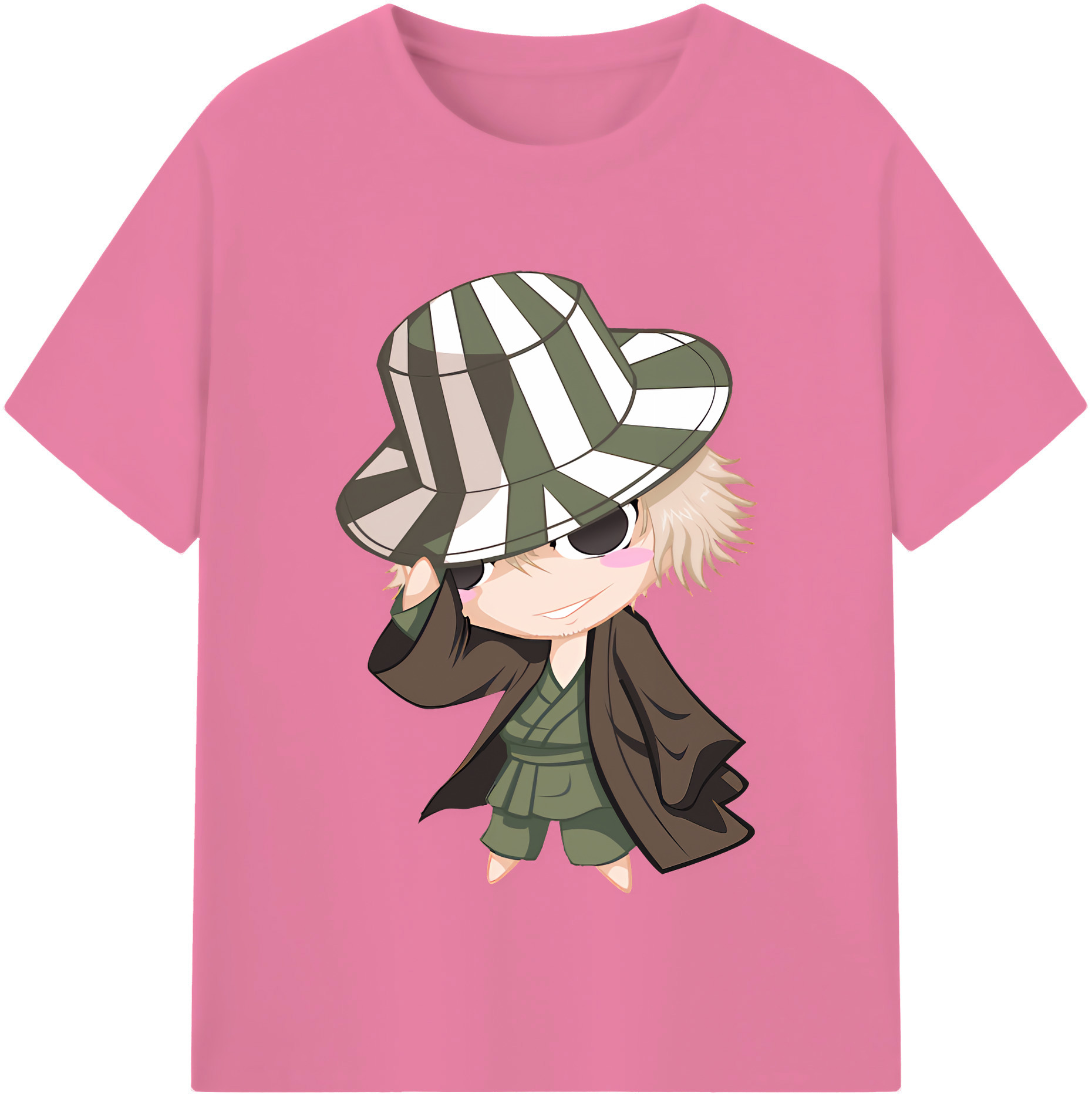 （画像用） "ブリーチ 浦原 喜助（うらはら きすけ） BLEACH Urahara Kisuke " 綿100％半袖Tシャツ（フロントプリント）